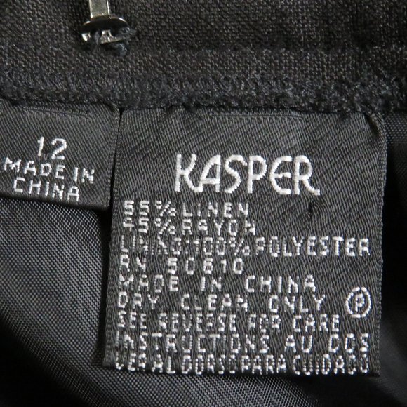 KASPER* Women's 2-PC Set (Jacket‎ & Skirt) Embroidery/Linen/Size~ 12 - Picture 12 of 16